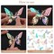 72 Pieces 3D Butterfly Wall Decor, 3 Styles 3 Sizes, Removable Metallic Wall Sticker Room Mural Decals for Kids Bedroom Nursery Classroom Party Decoration Wedding Decor DIY Gift (Laser)